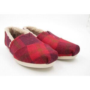 New Women's Toms Plaid Slip On Loafers Shoe Size 6US (S88)